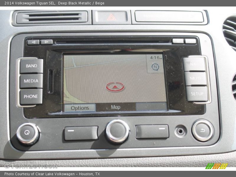 Deep Black Metallic / Beige 2014 Volkswagen Tiguan SEL