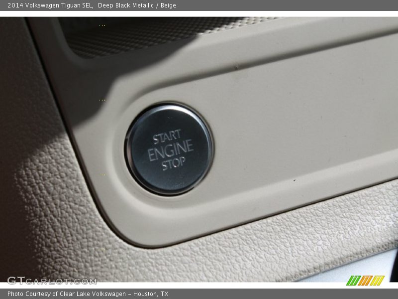 Deep Black Metallic / Beige 2014 Volkswagen Tiguan SEL