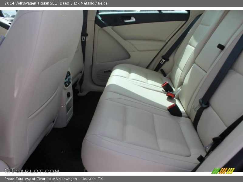 Deep Black Metallic / Beige 2014 Volkswagen Tiguan SEL