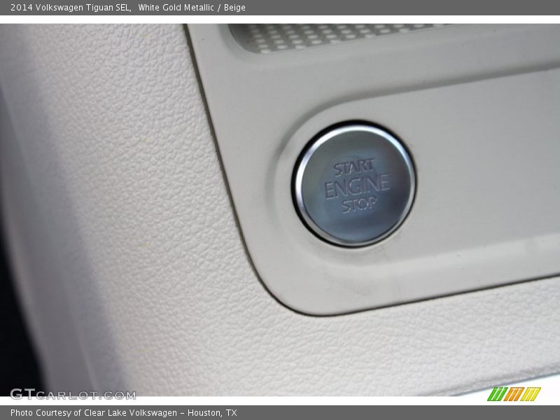 White Gold Metallic / Beige 2014 Volkswagen Tiguan SEL