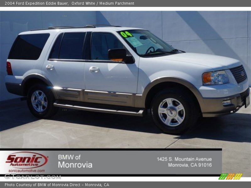 Oxford White / Medium Parchment 2004 Ford Expedition Eddie Bauer