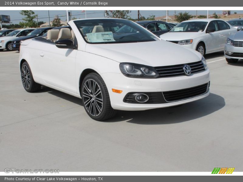 Candy White / Cornsilk Beige 2014 Volkswagen Eos Sport