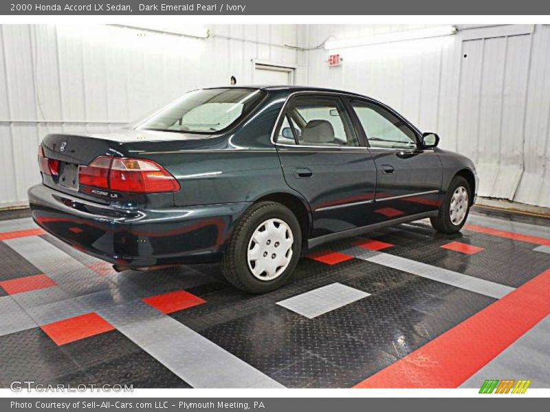 Dark Emerald Pearl / Ivory 2000 Honda Accord LX Sedan