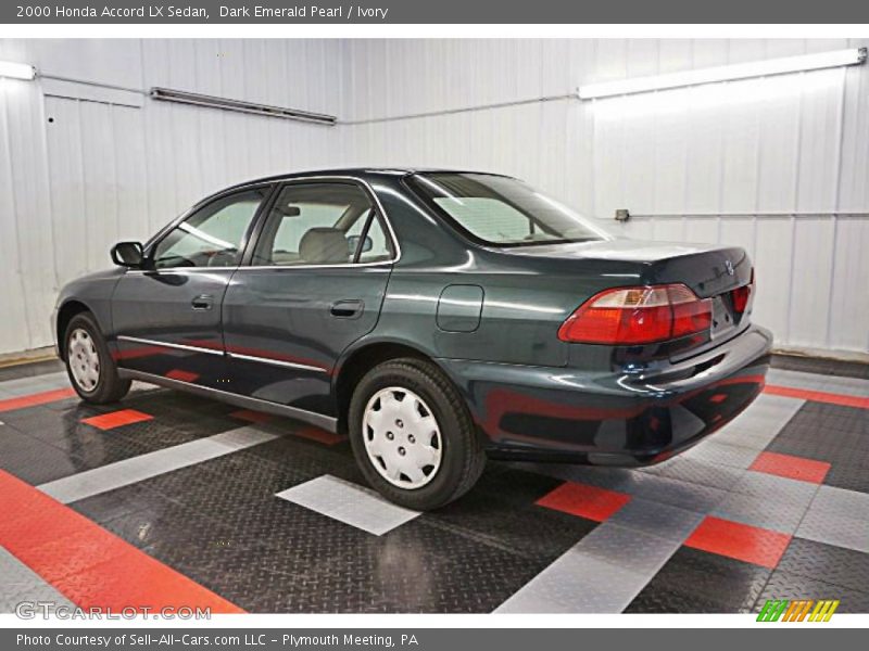 Dark Emerald Pearl / Ivory 2000 Honda Accord LX Sedan