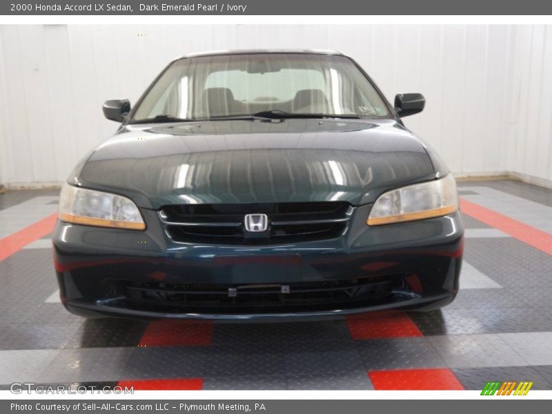 Dark Emerald Pearl / Ivory 2000 Honda Accord LX Sedan