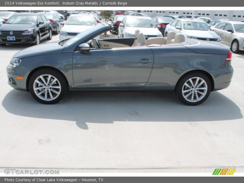 Indium Gray Metallic / Cornsilk Beige 2014 Volkswagen Eos Komfort