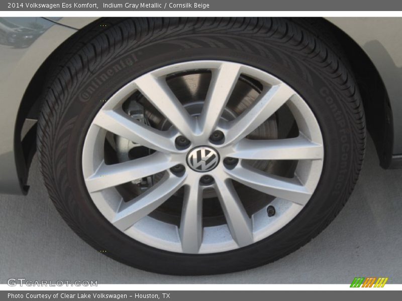 Indium Gray Metallic / Cornsilk Beige 2014 Volkswagen Eos Komfort