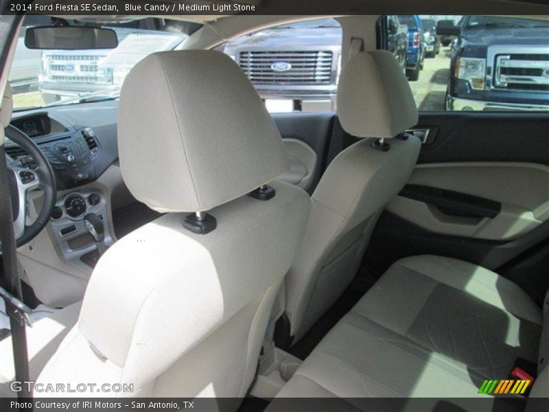 Blue Candy / Medium Light Stone 2014 Ford Fiesta SE Sedan