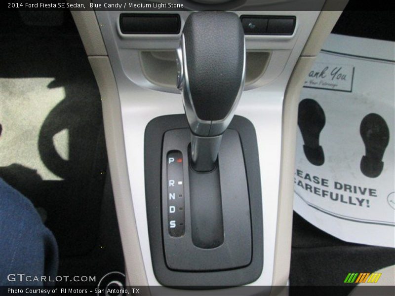Blue Candy / Medium Light Stone 2014 Ford Fiesta SE Sedan