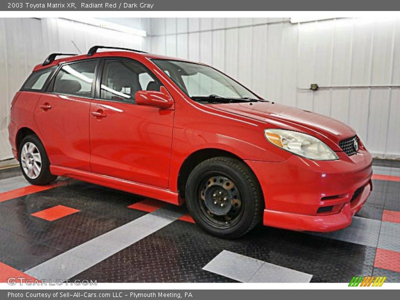 Radiant Red / Dark Gray 2003 Toyota Matrix XR