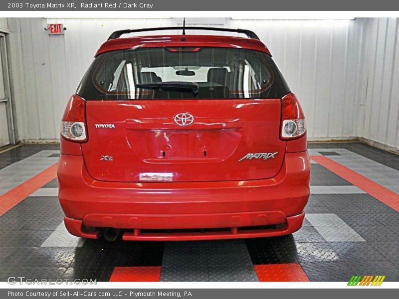 Radiant Red / Dark Gray 2003 Toyota Matrix XR