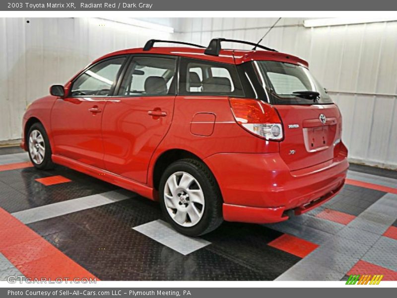 Radiant Red / Dark Gray 2003 Toyota Matrix XR