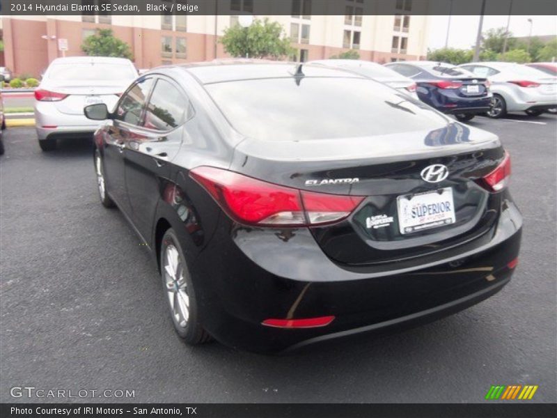 Black / Beige 2014 Hyundai Elantra SE Sedan