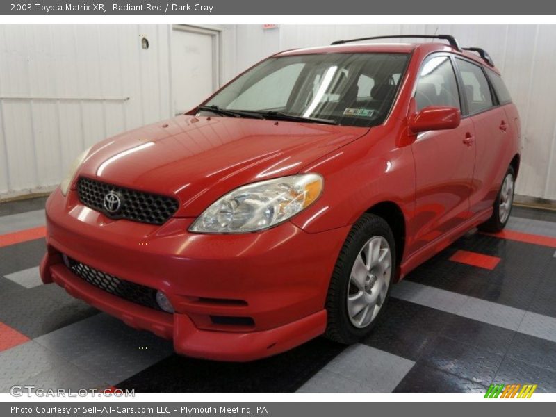 Radiant Red / Dark Gray 2003 Toyota Matrix XR