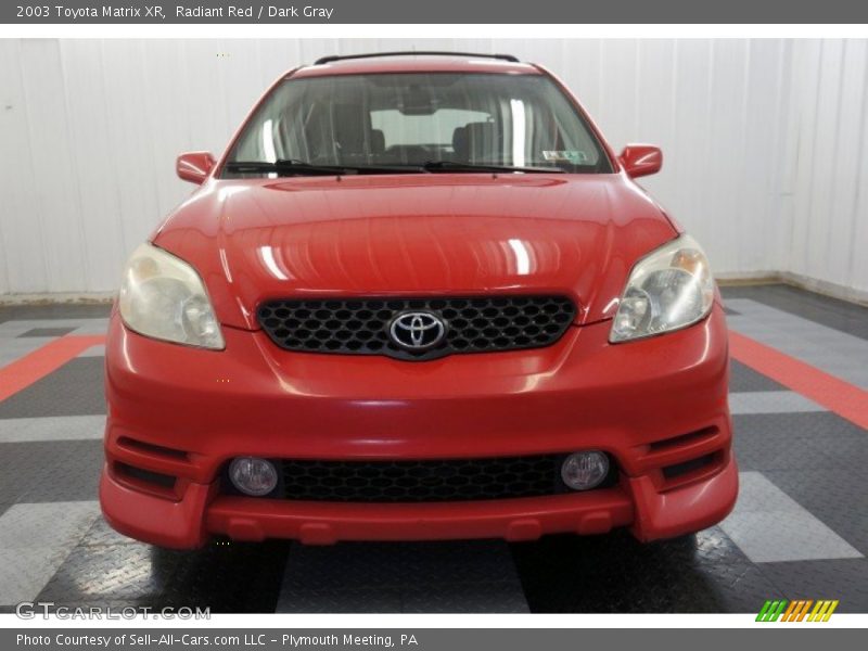 Radiant Red / Dark Gray 2003 Toyota Matrix XR