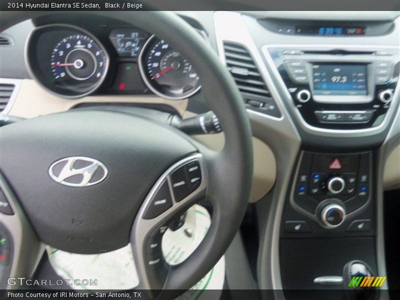 Black / Beige 2014 Hyundai Elantra SE Sedan