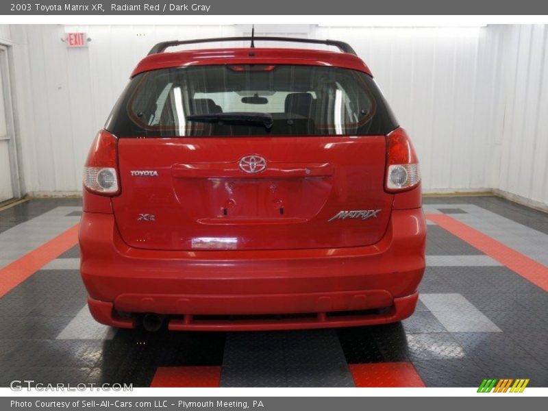 Radiant Red / Dark Gray 2003 Toyota Matrix XR