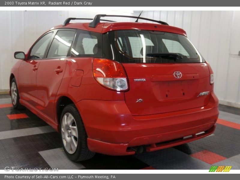 Radiant Red / Dark Gray 2003 Toyota Matrix XR