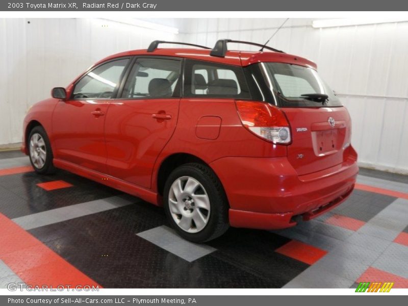 Radiant Red / Dark Gray 2003 Toyota Matrix XR