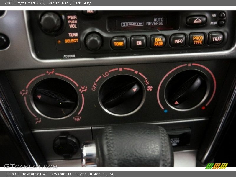 Radiant Red / Dark Gray 2003 Toyota Matrix XR