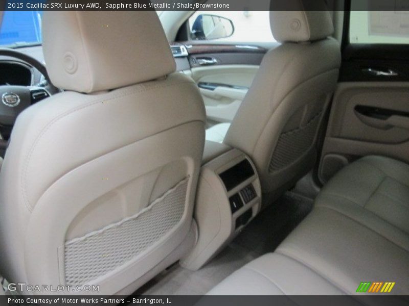 Sapphire Blue Metallic / Shale/Brownstone 2015 Cadillac SRX Luxury AWD