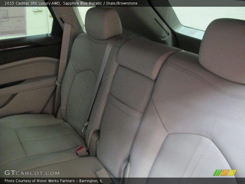 Sapphire Blue Metallic / Shale/Brownstone 2015 Cadillac SRX Luxury AWD