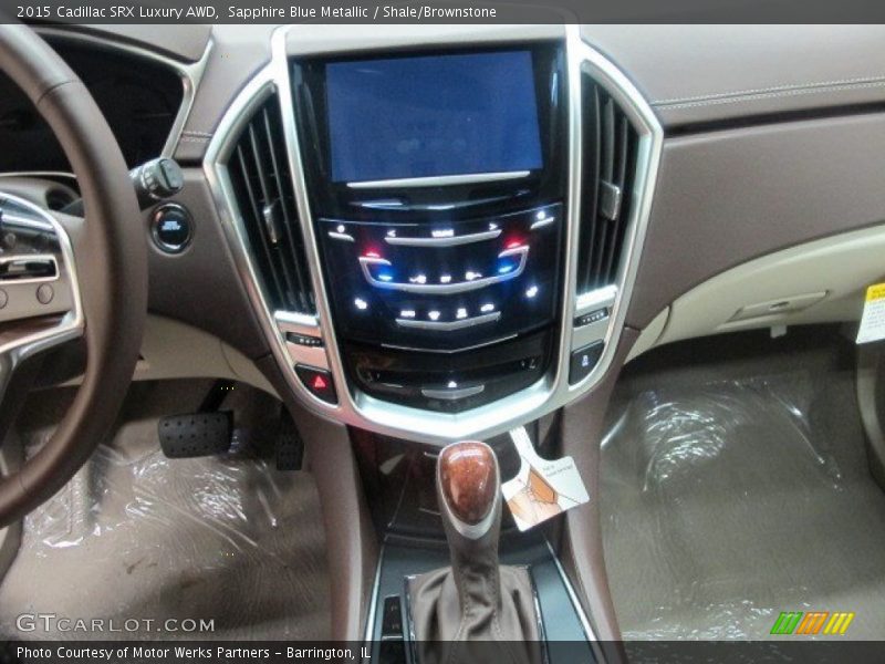 Sapphire Blue Metallic / Shale/Brownstone 2015 Cadillac SRX Luxury AWD