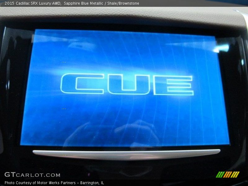 Sapphire Blue Metallic / Shale/Brownstone 2015 Cadillac SRX Luxury AWD