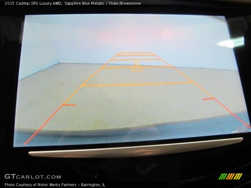 Sapphire Blue Metallic / Shale/Brownstone 2015 Cadillac SRX Luxury AWD