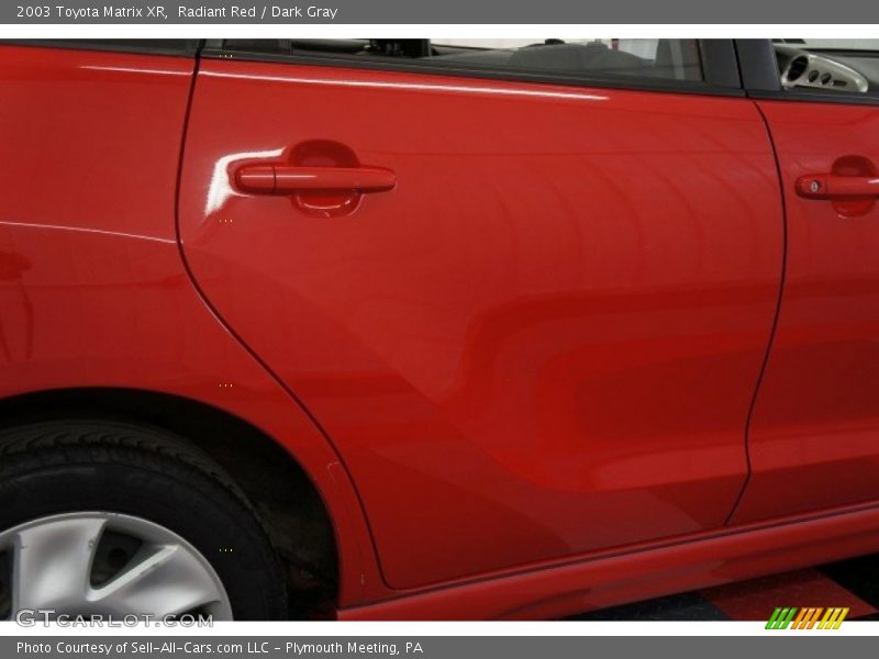 Radiant Red / Dark Gray 2003 Toyota Matrix XR
