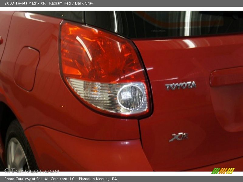 Radiant Red / Dark Gray 2003 Toyota Matrix XR