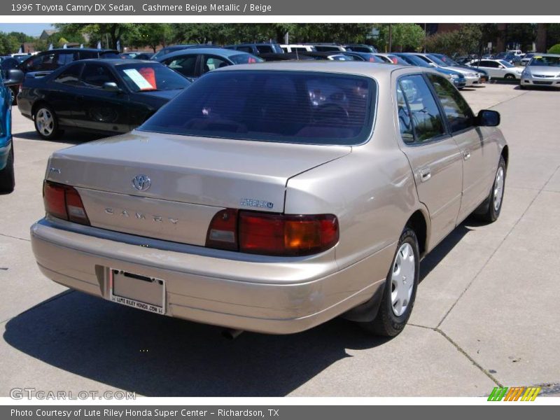 Cashmere Beige Metallic / Beige 1996 Toyota Camry DX Sedan