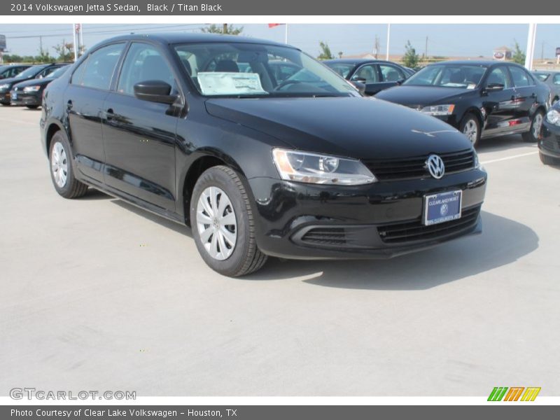 Black / Titan Black 2014 Volkswagen Jetta S Sedan