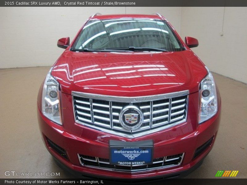 Crystal Red Tintcoat / Shale/Brownstone 2015 Cadillac SRX Luxury AWD