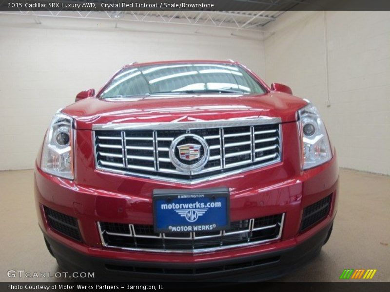 Crystal Red Tintcoat / Shale/Brownstone 2015 Cadillac SRX Luxury AWD