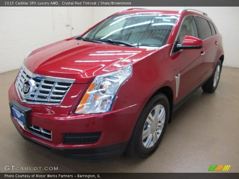 Crystal Red Tintcoat / Shale/Brownstone 2015 Cadillac SRX Luxury AWD
