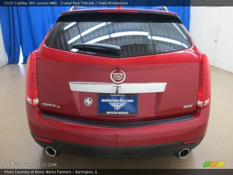 Crystal Red Tintcoat / Shale/Brownstone 2015 Cadillac SRX Luxury AWD