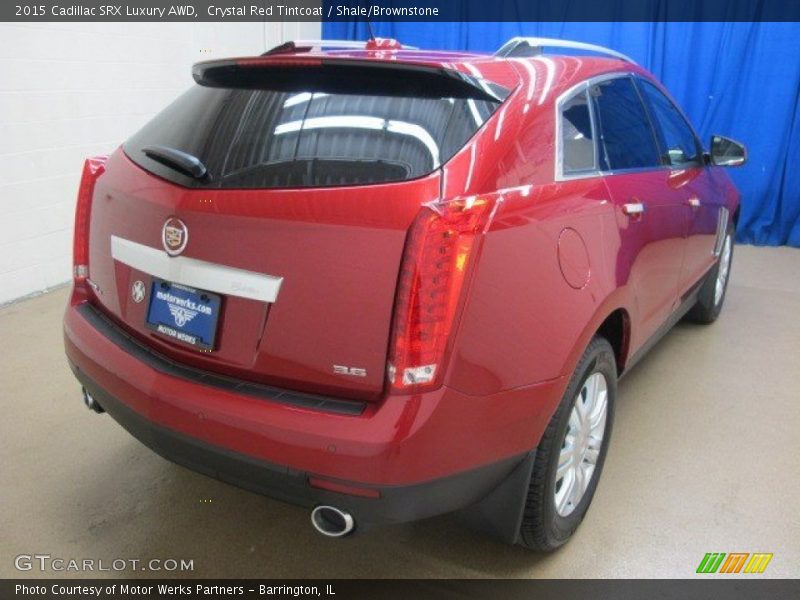 Crystal Red Tintcoat / Shale/Brownstone 2015 Cadillac SRX Luxury AWD