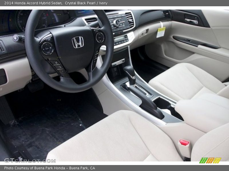 Crystal Black Pearl / Ivory 2014 Honda Accord Hybrid Sedan