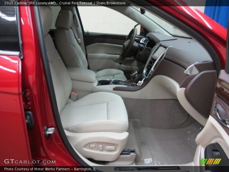 Crystal Red Tintcoat / Shale/Brownstone 2015 Cadillac SRX Luxury AWD