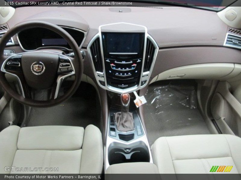 Crystal Red Tintcoat / Shale/Brownstone 2015 Cadillac SRX Luxury AWD