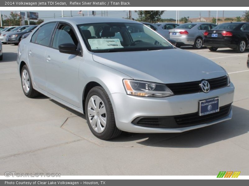 Reflex Silver Metallic / Titan Black 2014 Volkswagen Jetta TDI Sedan
