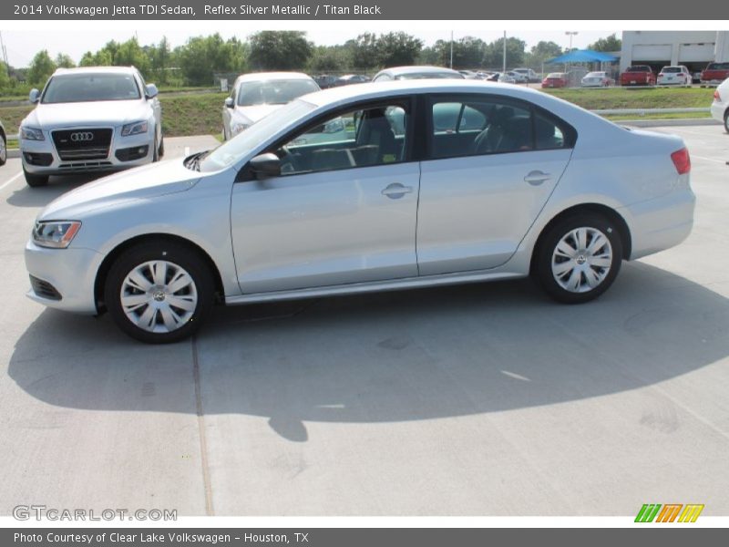 Reflex Silver Metallic / Titan Black 2014 Volkswagen Jetta TDI Sedan