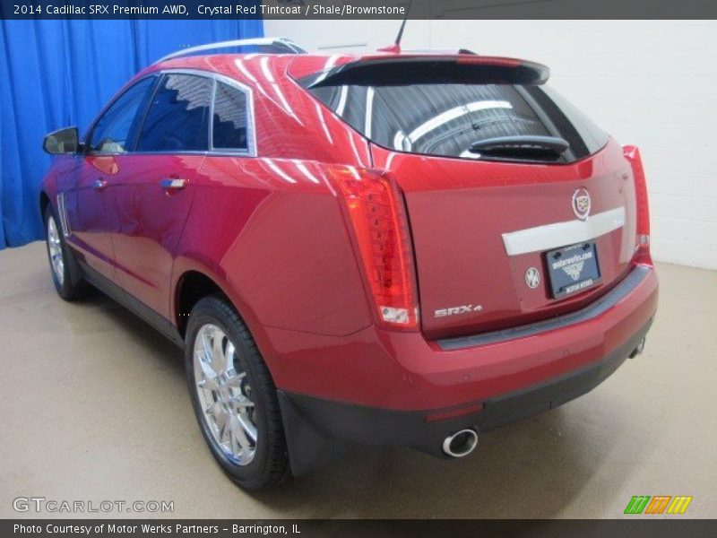 Crystal Red Tintcoat / Shale/Brownstone 2014 Cadillac SRX Premium AWD