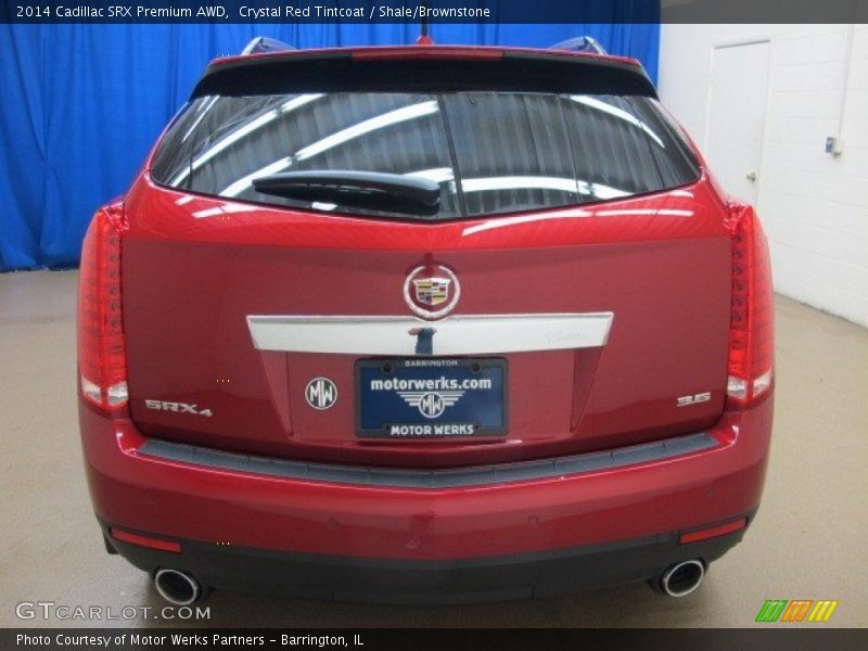 Crystal Red Tintcoat / Shale/Brownstone 2014 Cadillac SRX Premium AWD