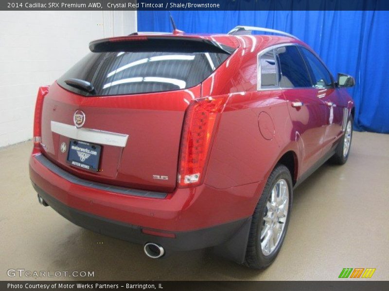 Crystal Red Tintcoat / Shale/Brownstone 2014 Cadillac SRX Premium AWD