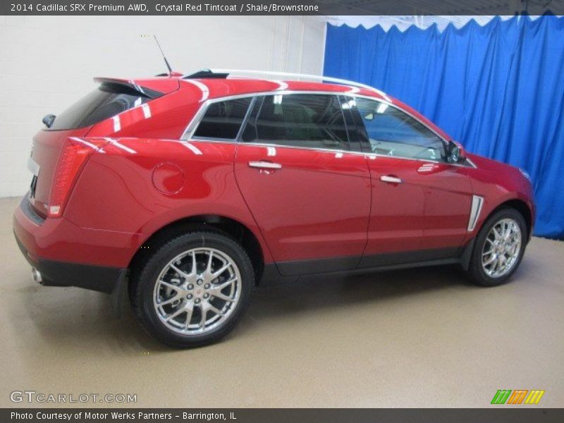 Crystal Red Tintcoat / Shale/Brownstone 2014 Cadillac SRX Premium AWD