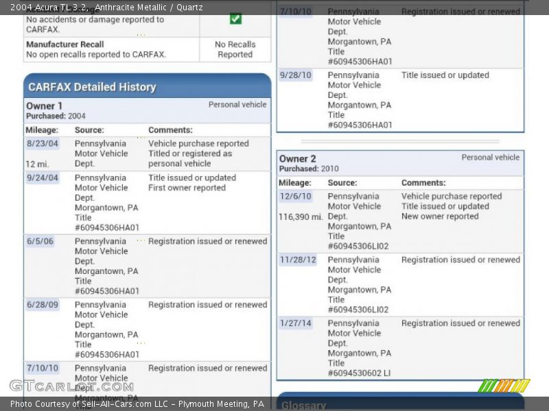 Anthracite Metallic / Quartz 2004 Acura TL 3.2