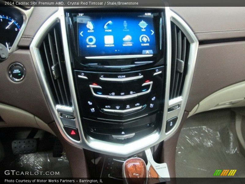 Crystal Red Tintcoat / Shale/Brownstone 2014 Cadillac SRX Premium AWD