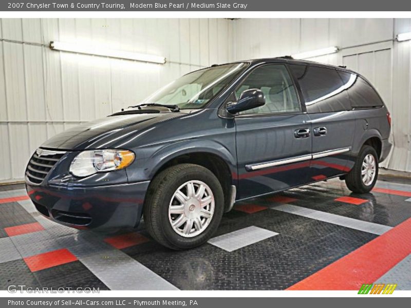 Modern Blue Pearl / Medium Slate Gray 2007 Chrysler Town & Country Touring